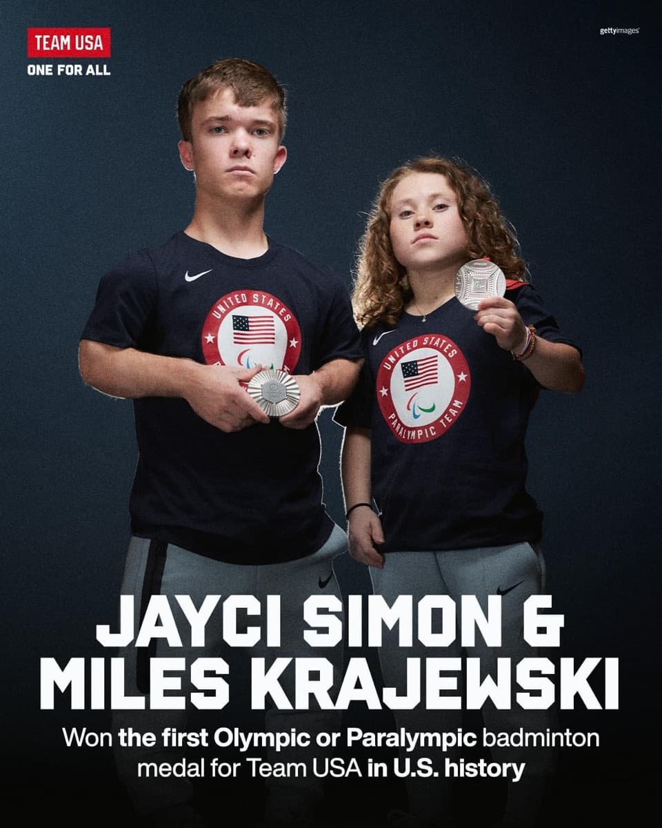 Official Team USA portrait — Jayci Simon and Miles Krajewski