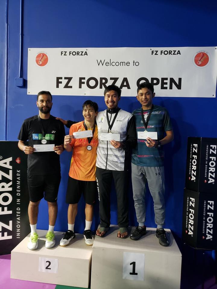 Coach Abhi won Silver in Men’s Doubles in the NC Forza Open…