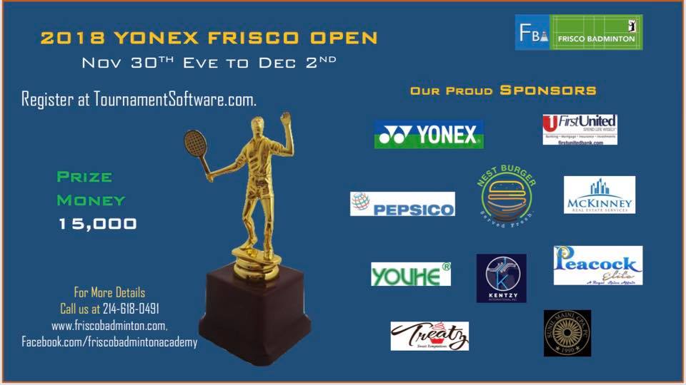 2018 Yonex Frisco Open!!