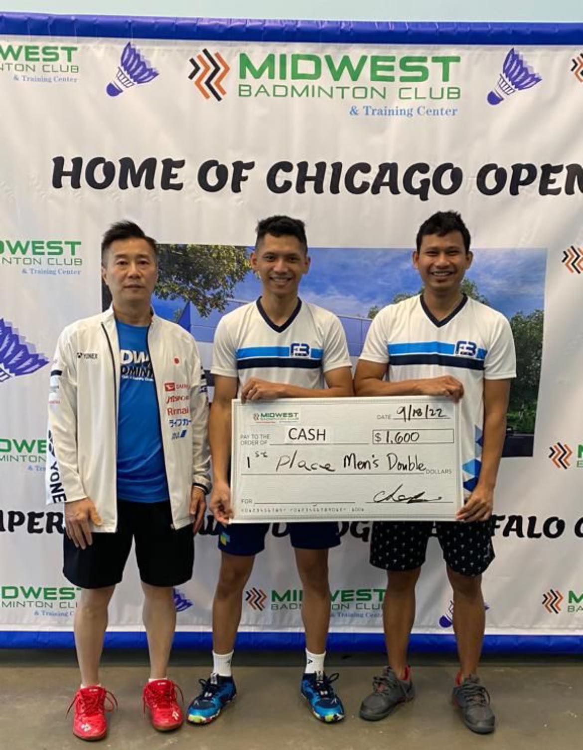 2022 Chicago Open Doubles🥇 gold medal brought back home by T…