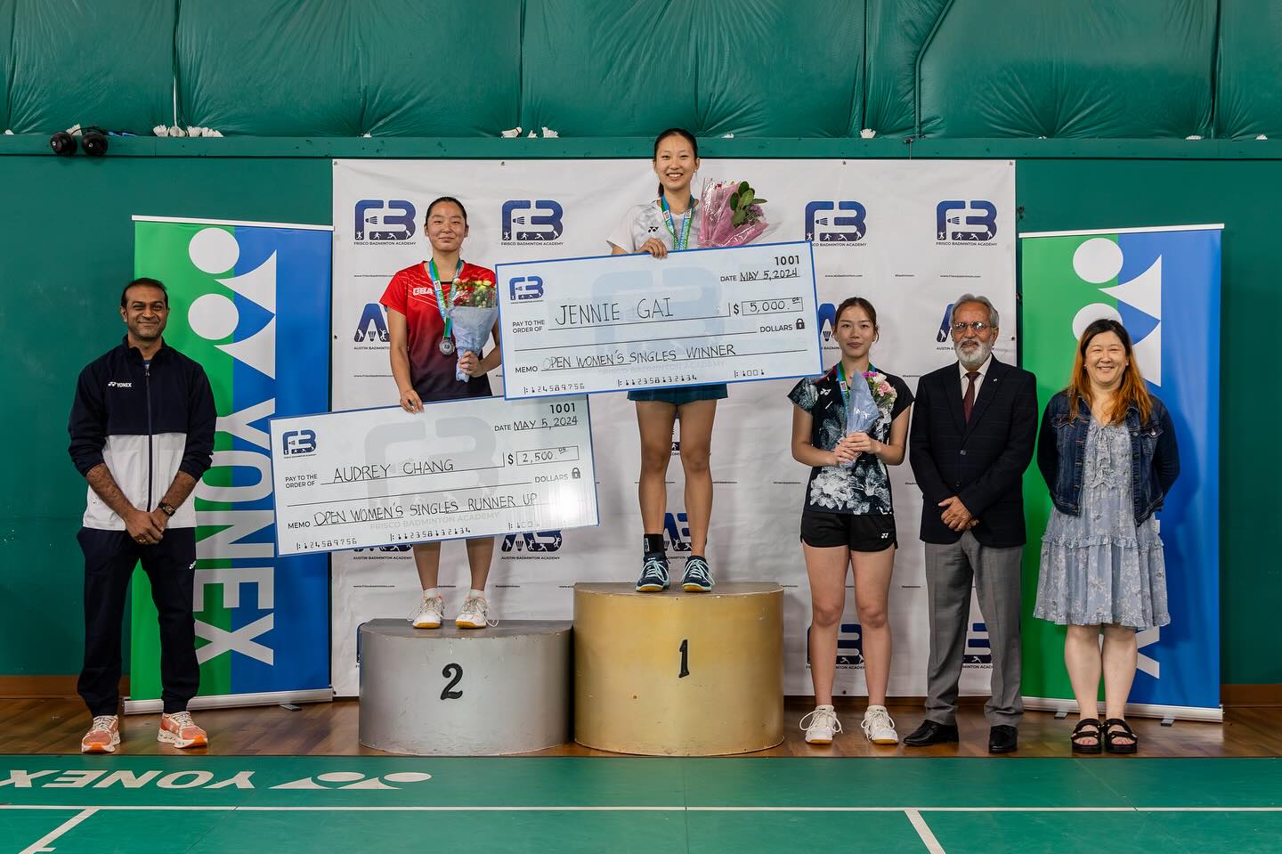 Winners of the 2024 Yonex Frisco Open A…