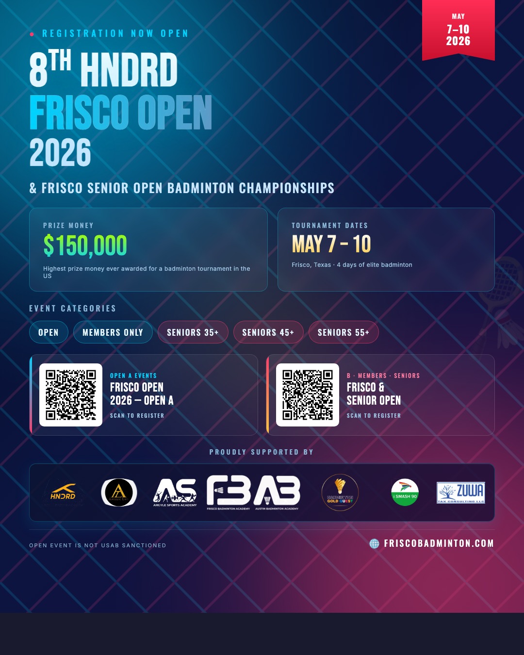 8th FRISCO OPEN 2026