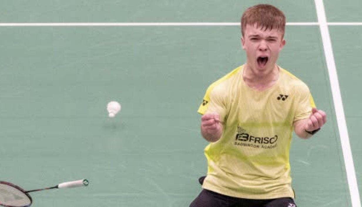 Miles Krajewski, the first American ever to become a World Champion in Para Badminton!