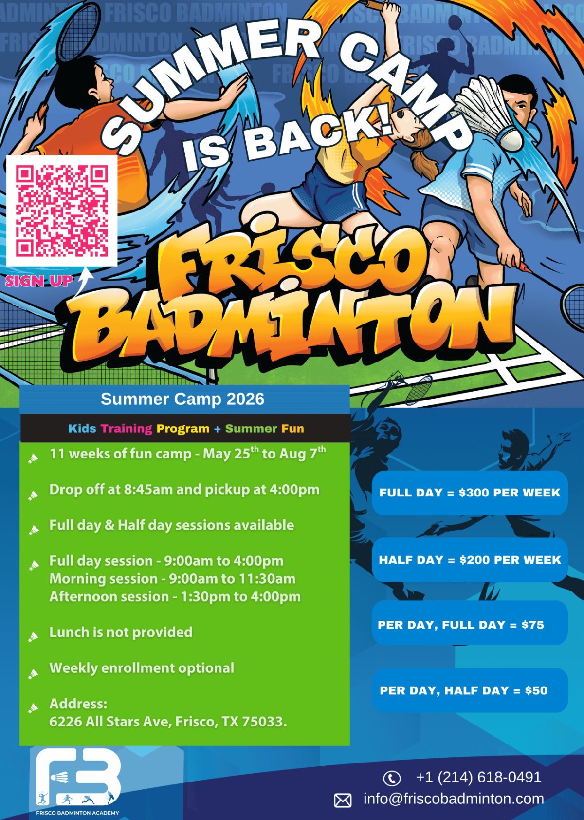 Summer Camp 2026 flyer